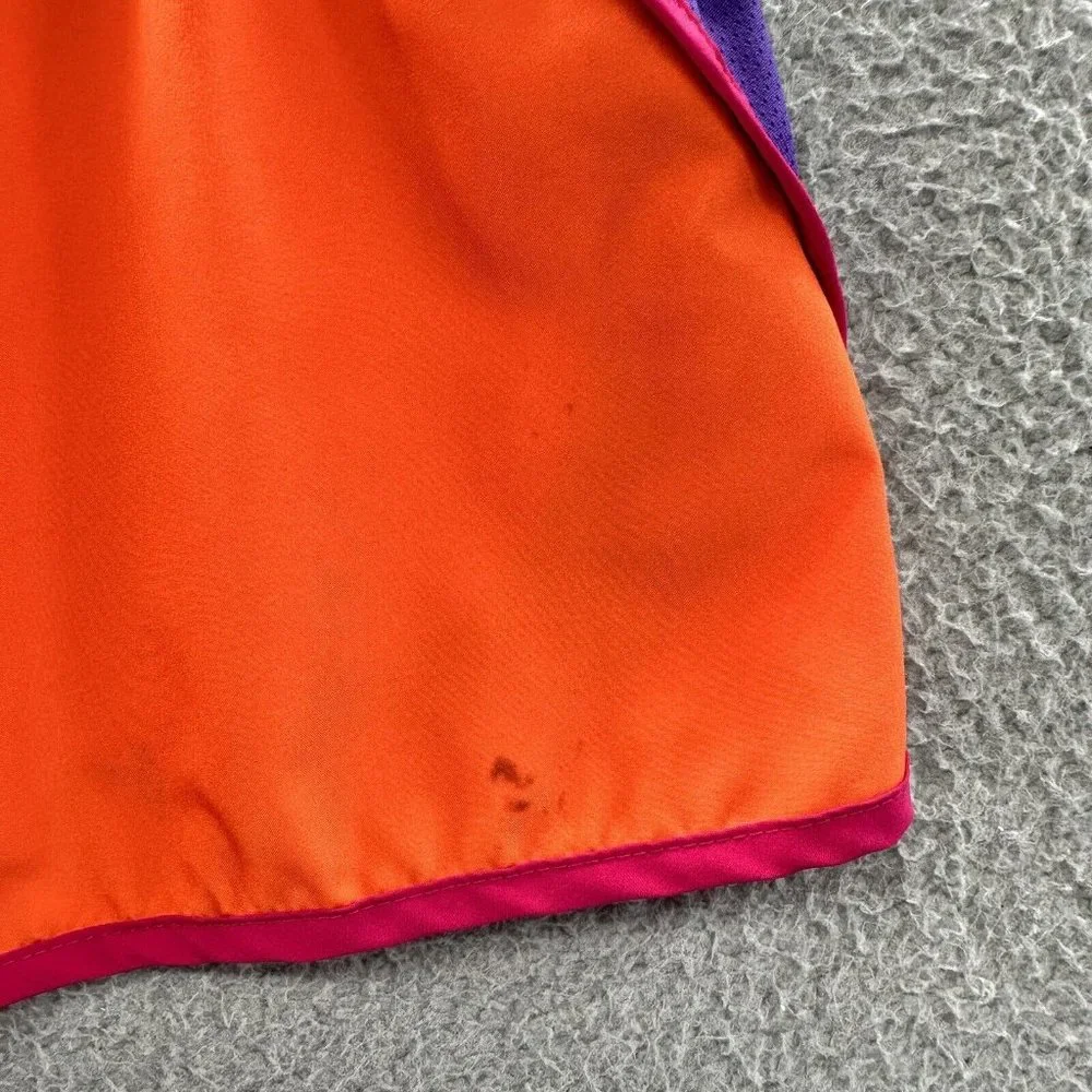 Nike‎ Dri-Fit Shorts Women's Small Orange & Purple Running Shorts Size S